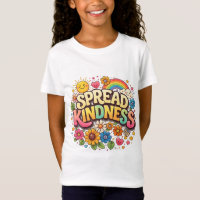 Spread Kindness – Cute Floral Rainbow