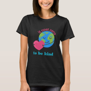 Spread Kindness Earth And Heart Illustration Stick T-Shirt