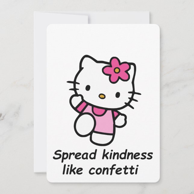 Spread Kindness Like Confetti Invitation (Front)