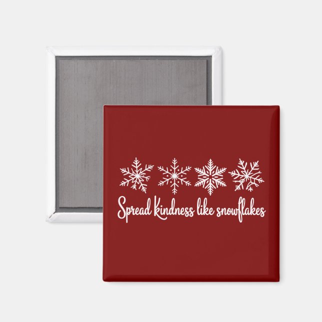 Spread Kindness Like Snowflakes Christmas  Magnet (Front/Back)