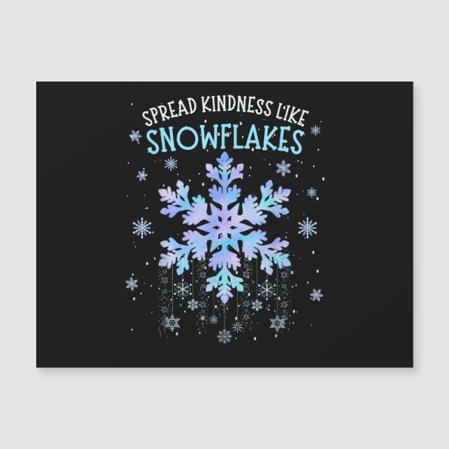 Spread Kindness Like Snowflakes Christmas Teacher  (Front)