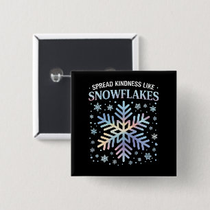 Spread Kindness Like Snowflakes Christmas Teacher 15 Cm Square Badge