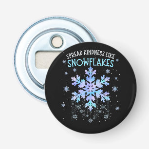 Spread Kindness Like Snowflakes Christmas Teacher Bottle Opener