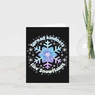 Spread Kindness Like Snowflakes Christmas Teacher Card