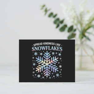 Spread Kindness Like Snowflakes Christmas Teacher Holiday Postcard