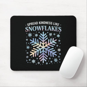 Spread Kindness Like Snowflakes Christmas Teacher Mouse Mat