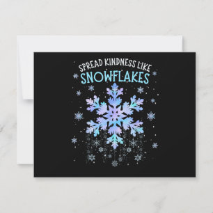 Spread Kindness Like Snowflakes Christmas Teacher Save The Date