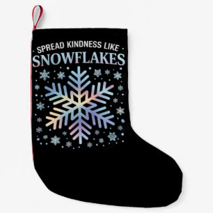 Spread Kindness Like Snowflakes Christmas Teacher Small Christmas Stocking