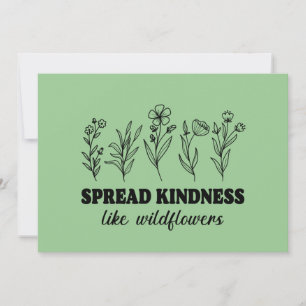  Spread Kindness Like Wildflowers Invitation