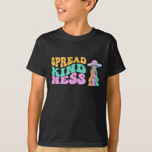 Spread Kindness Pastel Ufo Rainbow Sticker  T-Shirt
