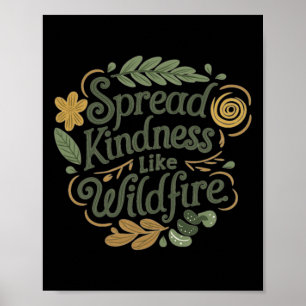 Spread Kindness - Positive Affirmation Sticker  Poster