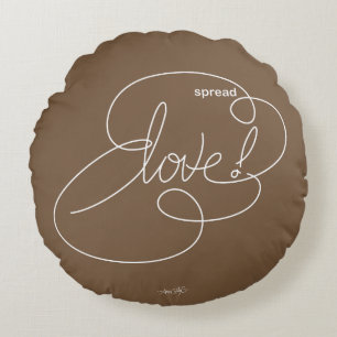 spread LOVE - Bold CloudS - W Round Cushion
