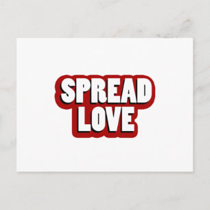 Spread Love Design Postcard