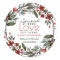 Spread Love Red Floral Wreath Hand Sanitizer Favou
