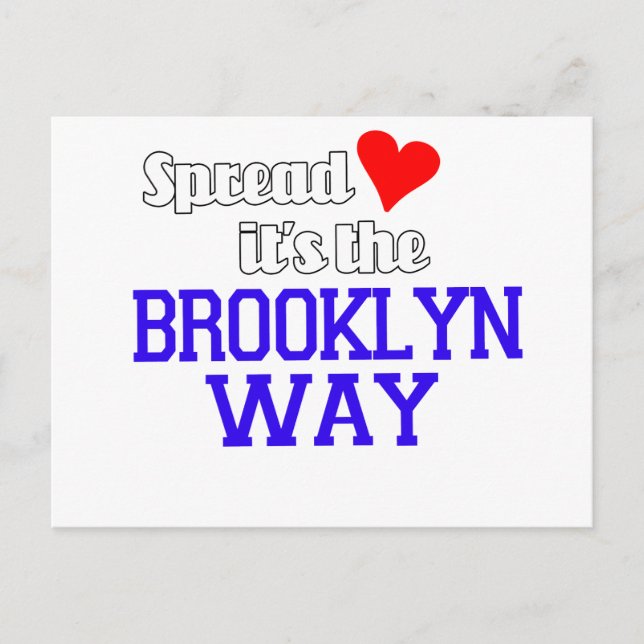 Spread Love The Brooklyn Way Postcard (Front)
