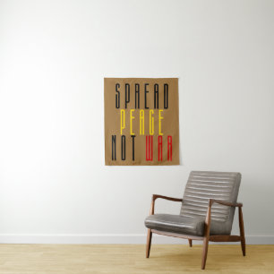Spread Peace Not War Tapestry