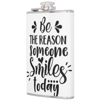 Spread Smiles Every Day Hip Flask