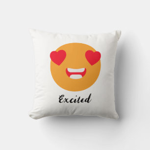 Spread Smiles on Emoji Day: Excited Emoji Cushion