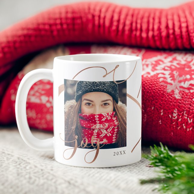 Spread The Christmas Joy | Minimalistic Photo Coffee Mug (Spread The Christmas Joy | Minimalistic Photo Coffee Mug)
