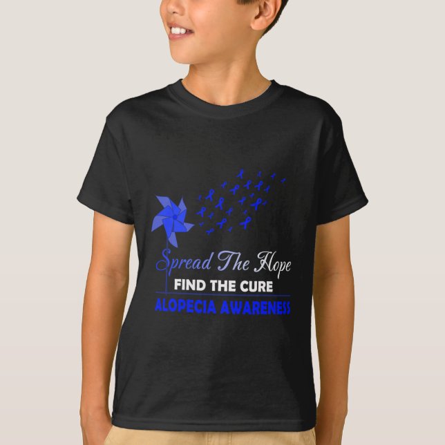 SPREAD THE HOPE ALOPECIA AWARENESS  T-Shirt (Front)