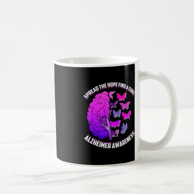 Spread The Hope Find A Cure  Alzheimer Awareness  Coffee Mug (Right)
