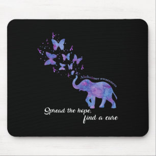 Spread The Hope Find A Cure Alzheimer Awareness Gi Mouse Mat