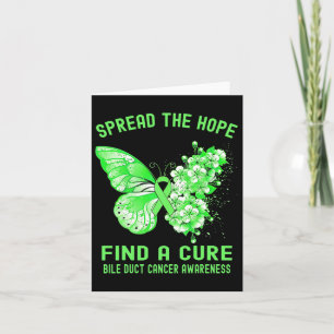 Spread The Hope Find A Cure Bile Duct Cancer Aware Card