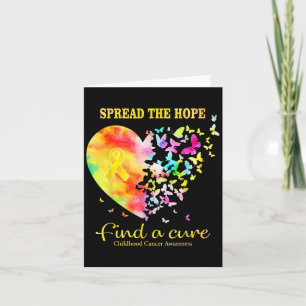 Spread The Hope Find A Cure Childhood Cancer Aware Card