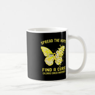 Spread The Hope Find A Cure Childhood Cancer Aware Coffee Mug