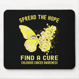 Spread The Hope Find A Cure Childhood Cancer Aware Mouse Mat