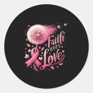 Spread The Hope Find The Cure Breast Cancer Surviv Classic Round Sticker