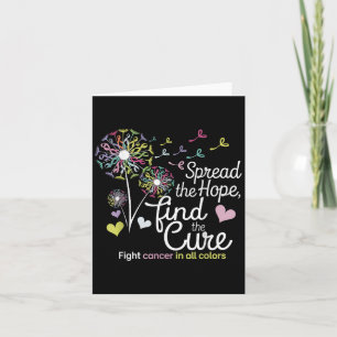 Spread The Hope Find The Cure Cancer Fighter Aware Card