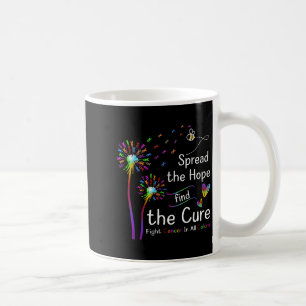 Spread The Hope Find The Cure Colours Cancer Aware Coffee Mug