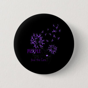 Spread The Hope Find The Cure -fibromyalgia Awaren 6 Cm Round Badge