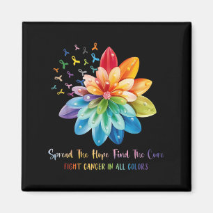 Spread The Hope Find The Cure Fight Cancer Awarene Magnet