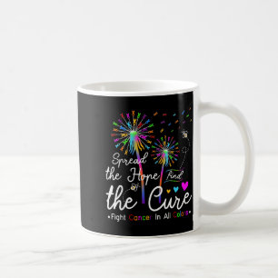 Spread The Hope Find The Cure Fight Colours Coffee Mug