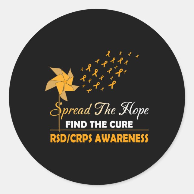 SPREAD THE HOPE RSD CRPS Awareness  Classic Round Sticker (Front)