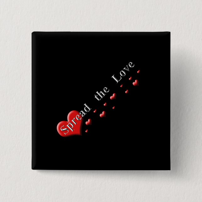 Spread the Love 15 Cm Square Badge (Front)