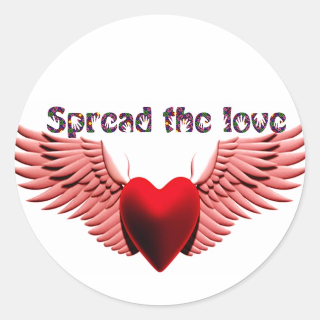 Spread the Love (2)_ Classic Round Sticker (Front)