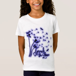 Spread The Love Dandelions and Dragonflies T-Shirt