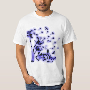 Spread The Love Dandelions and Dragonflies T-Shirt