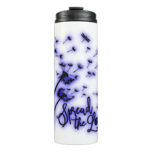 Spread The Love Dandelions and Dragonflies Thermal Tumbler