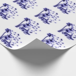 Spread The Love Dandelions and Dragonflies Wrapping Paper