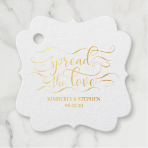 Spread the Love Elegant Wedding Favour Tags