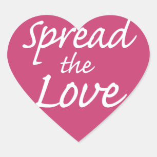 Spread The Love Heart Sticker