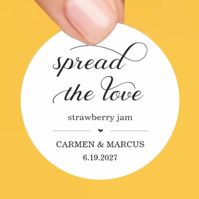 Spread the Love Jam / Honey Favour Label Sticker (Creator Uploaded)