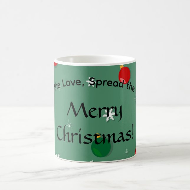Spread the Love, Spread the Cheer Christmas Mug (Center)