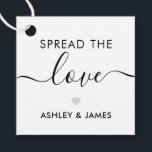 Spread the Love Tag, Wedding Gift Tag, Lavender Favour Tags<br><div class="desc">These are the perfect little gift tags. You can customise front and back text,  as well as change the colours.</div>