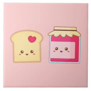 Spread the love with Cute Toast and Jam Tile