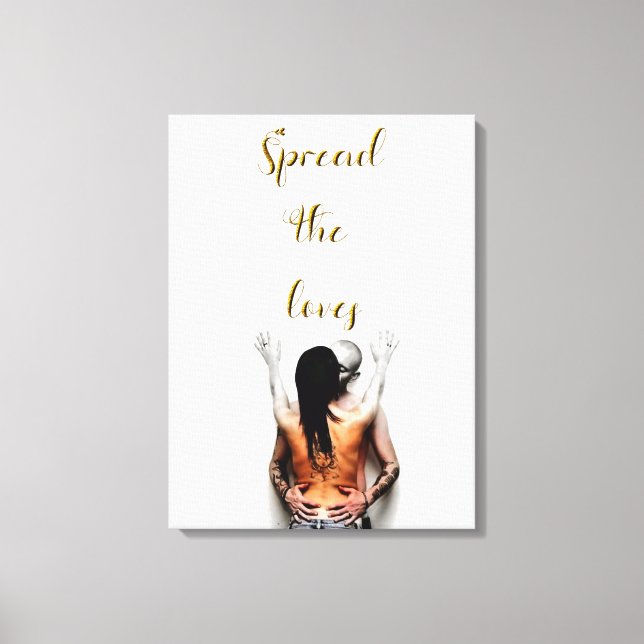 Spread the loves canvas print (Front)